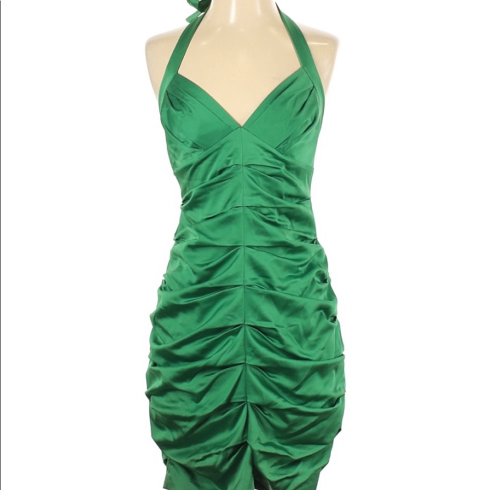BCBG MAX AZARIA Green Cocktail Dress